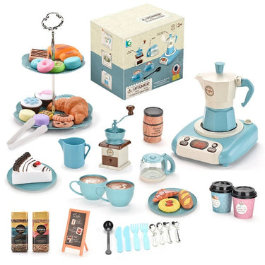 DreamCafe | Deja que tu pequeño sea el chef - Set de cocina de juguete para niñas con placa de inducción con spray